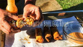 Cajun Crawfish Boil Egg Rolls