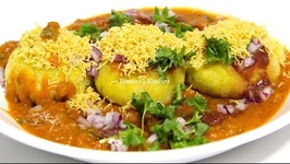 How To make Ragda Patties / Potato Patties In Dry Peas Curry