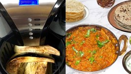 Air Fryer Baingan Bharta - Roasted Eggplant Curry