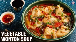Vegetable Wonton Soup - How To Make Vegetable Wonton Soup - Monsoon Special Recipe