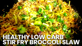 Healthy Low Carb Stir Fry Broccoli Slaw