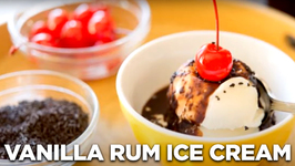 Vanilla Rum Ice Cream Recipe (No Ice Cream Machine Needed)