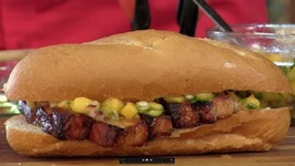 Smoked Seared Pork Belly Sandwich with the G'rillaQue