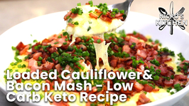 Loaded Cauliflower And Bacon Mash  - Low Carb Keto Recipe