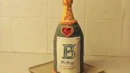 Champagne Bottle Cake - Msburpy Youtube Featurette