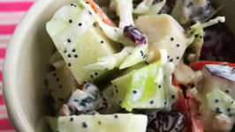 Fresh Apple and Cranberry Slaw