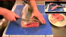 How to Cut a Salmon Steak Cutlet from a Fresh Salmon