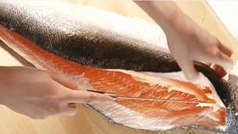 How To Fillet Salmon (Tesco Cooking Tip)