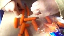 Making Earrings from Carrots