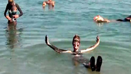 Muddy & Swimming / Floating at the Dead Sea, Israel 