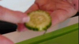 How To Make Cucumber Flowers For Garnish