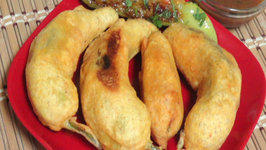 Bharwan Mirchi Pakore- Stuffed Pepper Fritters
