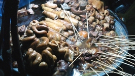 Parts of the Burmese Pig on a Stick