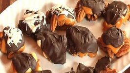 Pecan Turtles and Chocolate Dipped Bacon