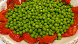 Betty's Roasted Red Peppers and Steamed Green Peas