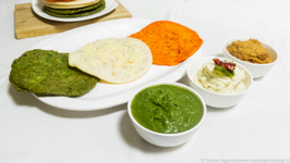 Tricolor Uttapam & Chutneys Recipe -  Without Artifical Colors -  Independence Day Special