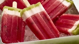 Layered Watermelon Popsicles
