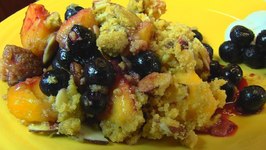 Betty's Late Summer Peach and Blueberry Crumble