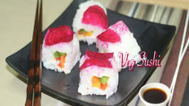 Quick & Easy Veg. Sushi  - Perfect Lunch Box Sushi