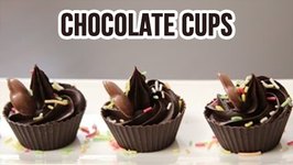Chocolate Cups  New Year Special  Dessert Recipe By Ruchi Bharani