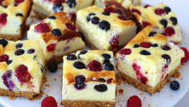 Dessert - Mixed Berry Cheesecake Bars 