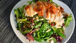 Chicken, Cranberry, & Almond Salad Recipe with Citrus Champagne Vinaigrette