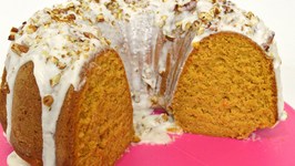 Holiday Series -Sweet Potato Pound Cake With Rum Glaze And Pecans