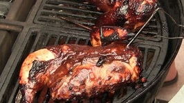 Apple Cider Glazed Smoked Chicken On The Weber Grill