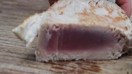 How (Not) To Grill A Tuna Steak On A Salt Plank