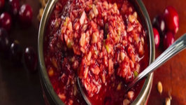 90 Second Cranberry-Orange Relish with Black Walnuts