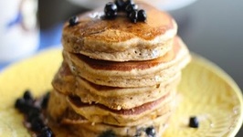 Fluffy Blueberry Pancake -Healthy too!