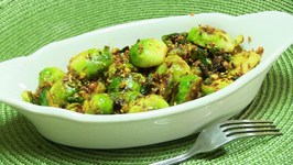 Spicy Brussels Sprouts Indian style Video Recipe 