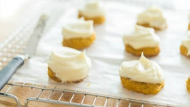 Pumpkin Cookies with Cream Cheese Frosting 