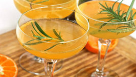 Rosemary and Clementine Champagne Cocktail