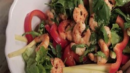 Spicy Chilli Prawn Salad With Lime And Cashew Nuts