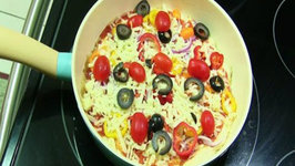 Speedy Pan Pizza Making - No knead-Roll-Oven needed