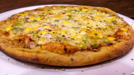 Atta Pizza Recipe - Wheat Crust Healthy Pizza - Made without oven, Eggless Baking Without Oven