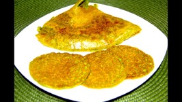 Hara Bhara Oat Chilla / Cheela / Savory Oat Pancakes with Spinach and Zucchini