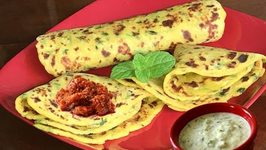 How to make Quick No Stuff Aloo Paratha - Indian Flat Potato Bread 