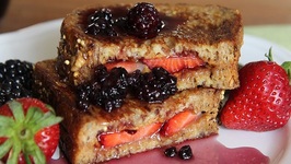 PB And J French Toast With Berry Syrup