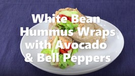 White Bean Hummus Wraps With Avocado And Bell Pepper