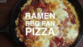 Ramen BBQ Pan Pizza 