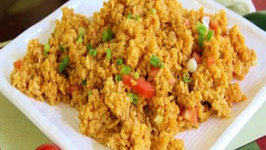 How to make Mexican Fried Brown Rice 
