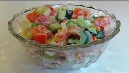 Betty's End of Summer Vegetables with Cucumber Dressing