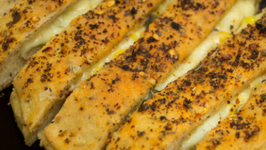 Cheesy Garlic Bread Sticks Recipe - Stuffed Garlic Bread Sticks