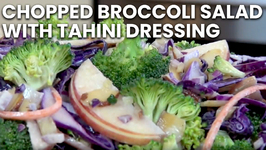 Chopped Broccoli Salad With Tahini Dressing