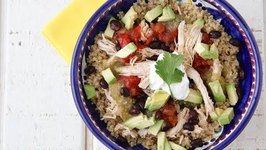 Slow Cooker Chicken Burrito Bowls - Easy Dinner Recipes