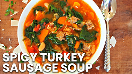 Healthy Soup Recipe- Spicy Turkey Sausage Soup