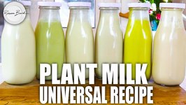Best Plant Based Milk Universal Recipe / Nut Milk Recipe / Oat Milk Recipe / Also CREAM recipe