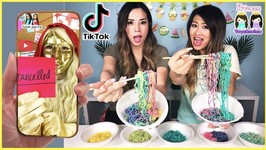 TikTok Master Made Us Make DIY Edible Rainbow Tie Dye Noodles TikTok Food